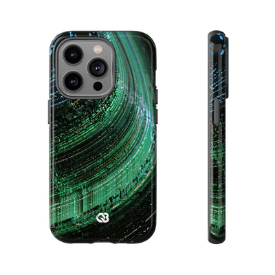 Orbital Data Stream · Tough Phone Case for iPhone · Green