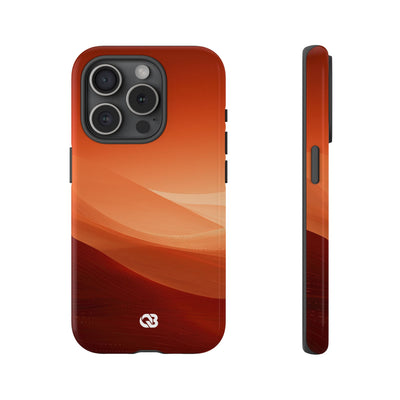 Terracotta Dune Ridges · Tough Phone Case for iPhone · Orange