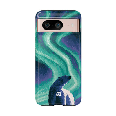 Arctic Aurora Bear · Tough Phone Case for Pixel ·  Teal