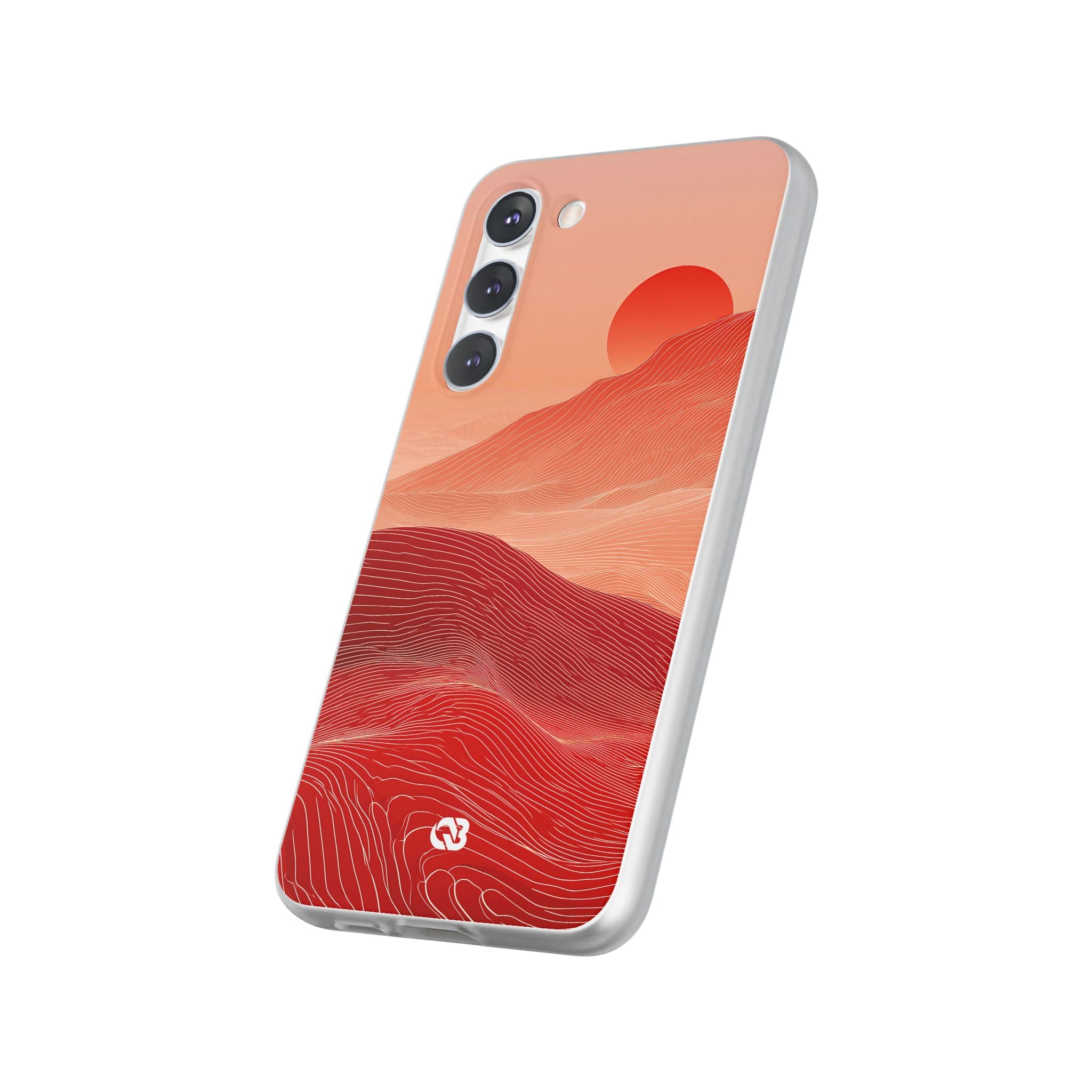 Red Lite Phone Case for Samsung - Crimson Ridge Lines