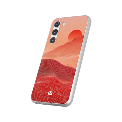Red Lite Phone Case for Samsung - Crimson Ridge Lines