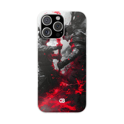Shattered Crimson Duel · Soft Capa para iPhone