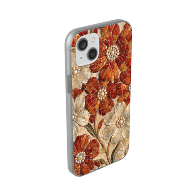 Carnelian Pearl Bloom · Lite Phone Case for iPhone ·  Orange