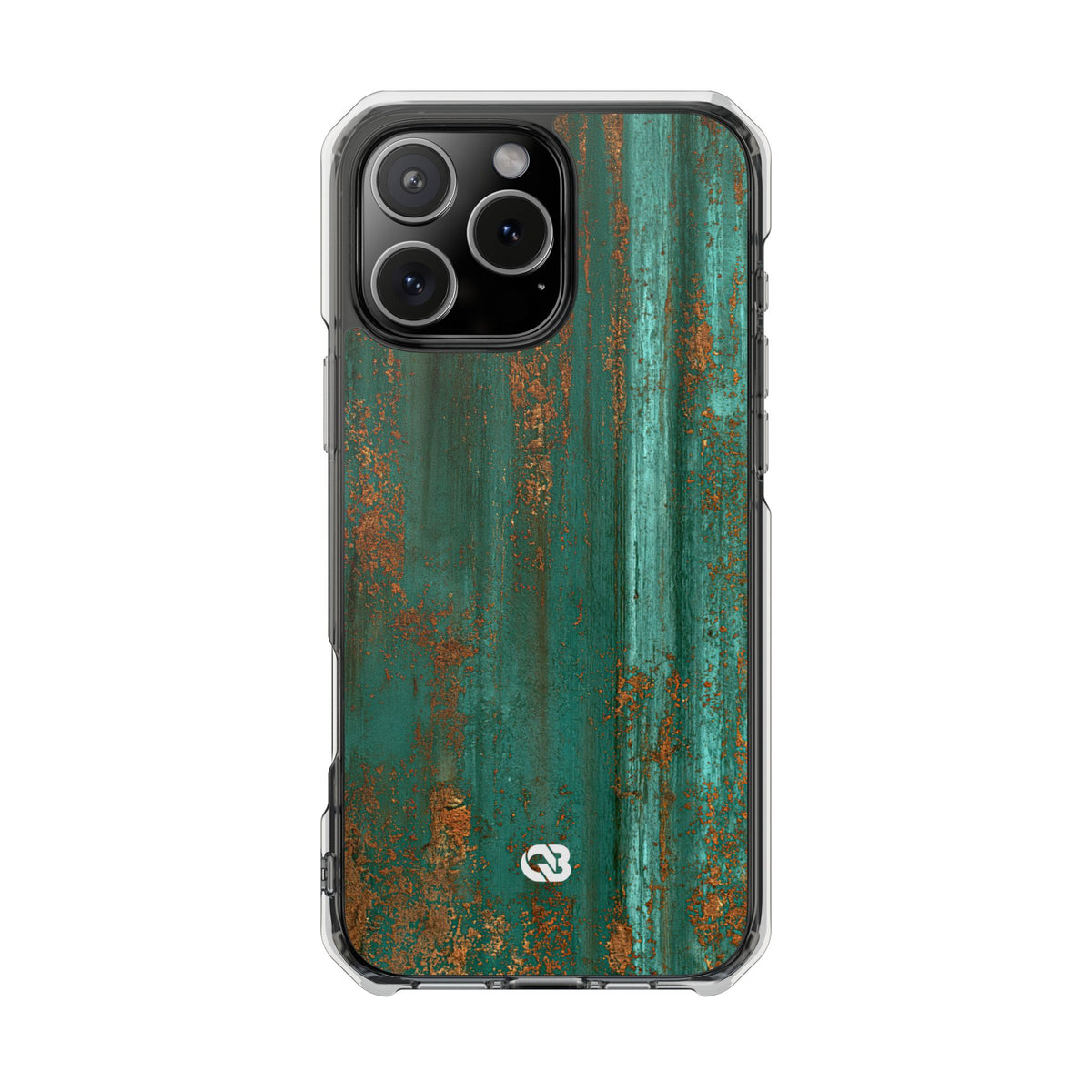 Oxidized Verdigris · Clear Impact Magnetic Phone Case for iPhone ·  Teal