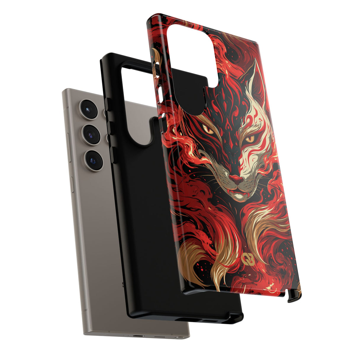 Crimson Kitsune Spirit · Tough Phone Case for Samsung · Red