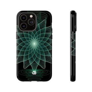Verdant Harmonic Bloom · Tough Phone Case for iPhone · Black