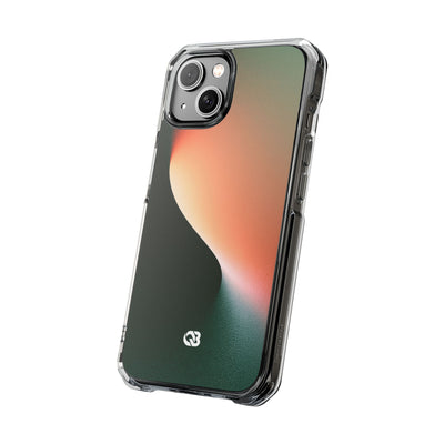 Luminous Arc · Clear Impact Magnetic Phone Case for iPhone · Green