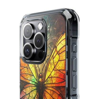 Stained Glass Butterfly iPhone 15 Pro Skal - Impact