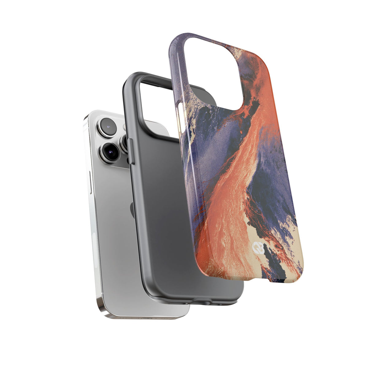 Solar Aura Drift · Tough Phone Case for iPhone · Orange