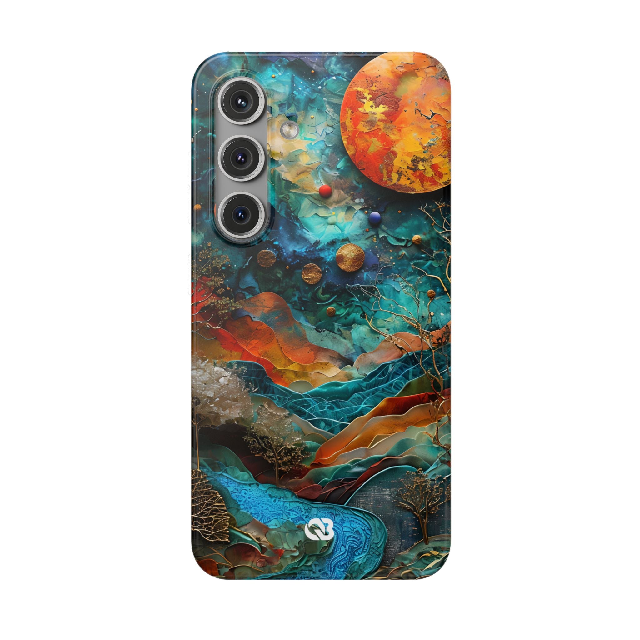 Copper Horizon Drift · Soft Phone Case for Samsung