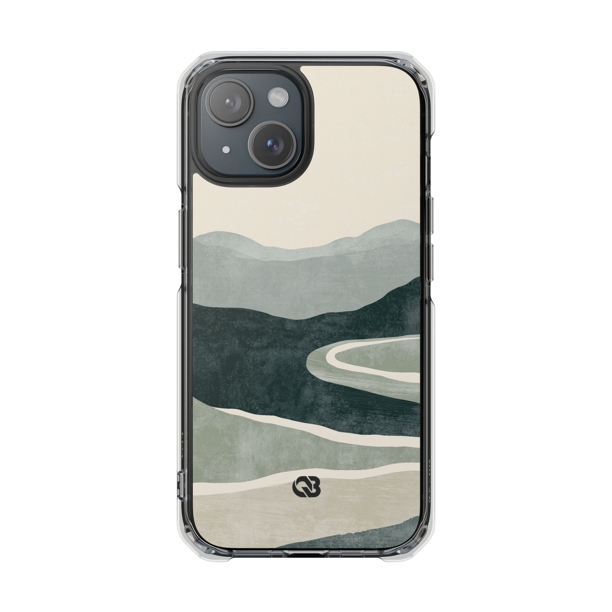 Green Impact MagSafe Phone Case for iPhone - Misty Sage Valley