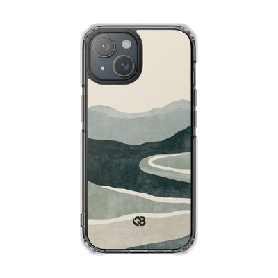 Green Impact MagSafe Phone Case for iPhone - Misty Sage Valley