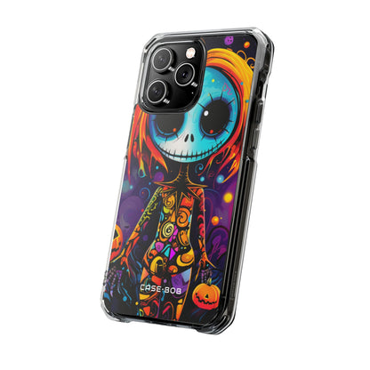 Blue Skull Swirl iPhone 14 Pro Max Case - Impact - CASE•BOB