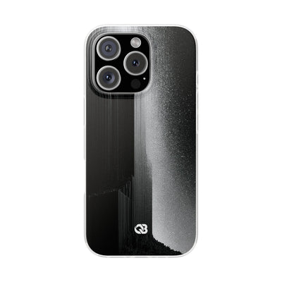Black Lite Phone Case for iPhone - Brutalist Pixel Monolith
