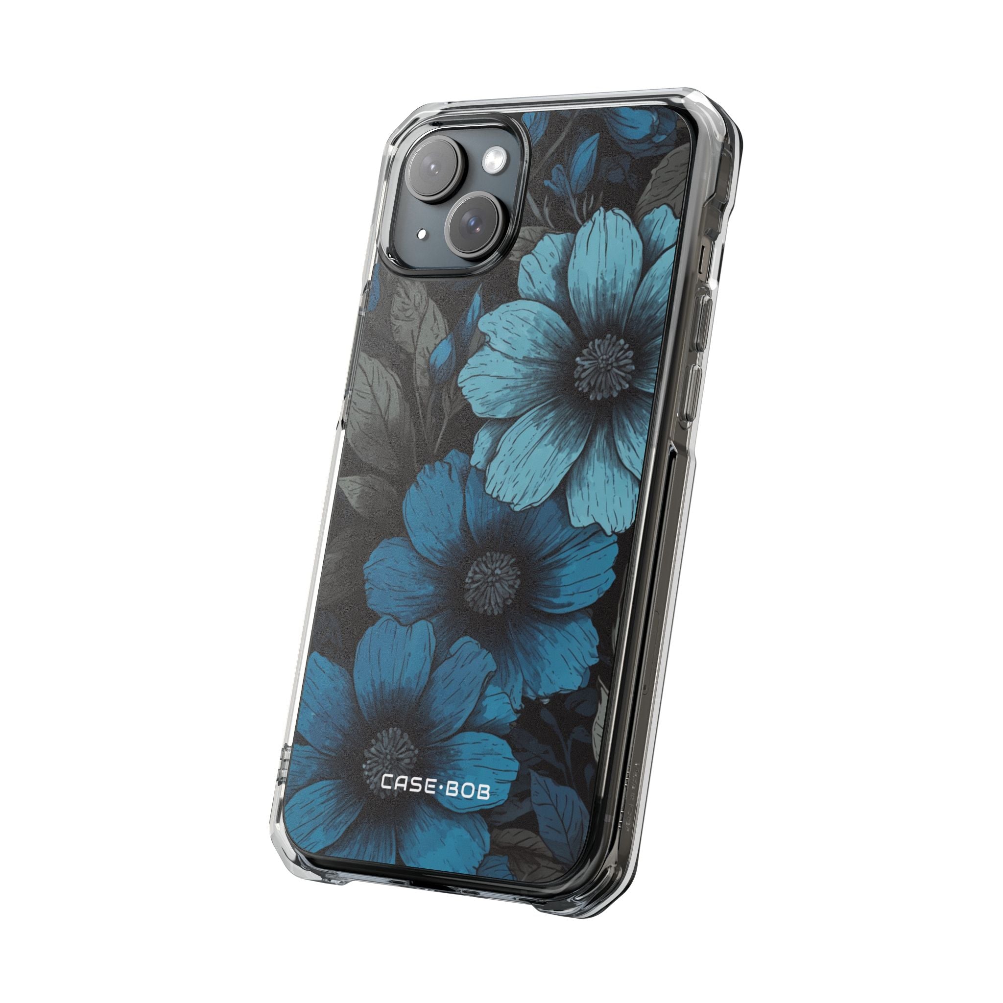 Blue Petal Radiance iPhone 15 Plus Case - Impact