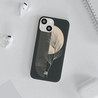Botanical Crescent Linework · Lite Phone Case for iPhone ·  Green