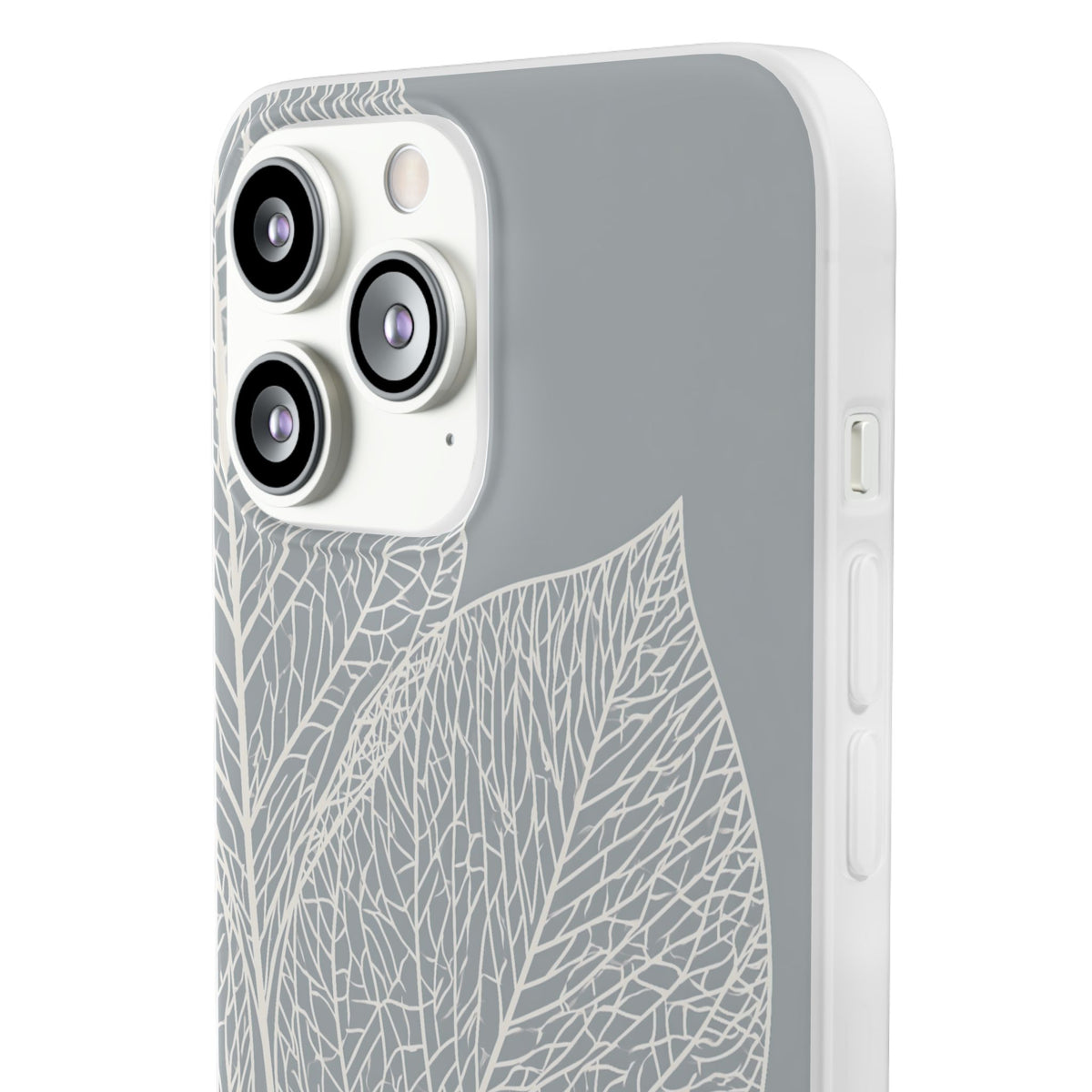 Minimal Leaf Skeleton · Lite Phone Case for iPhone ·  Grey