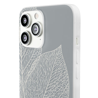 Minimal Leaf Skeleton · Lite Phone Case for iPhone ·  Grey