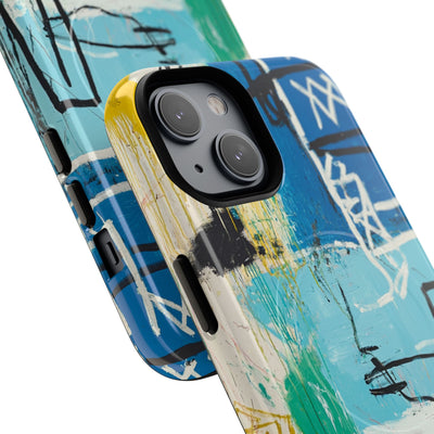 Azure Urban Scribble · Tough+ Phone Case for iPhone · Magsafe