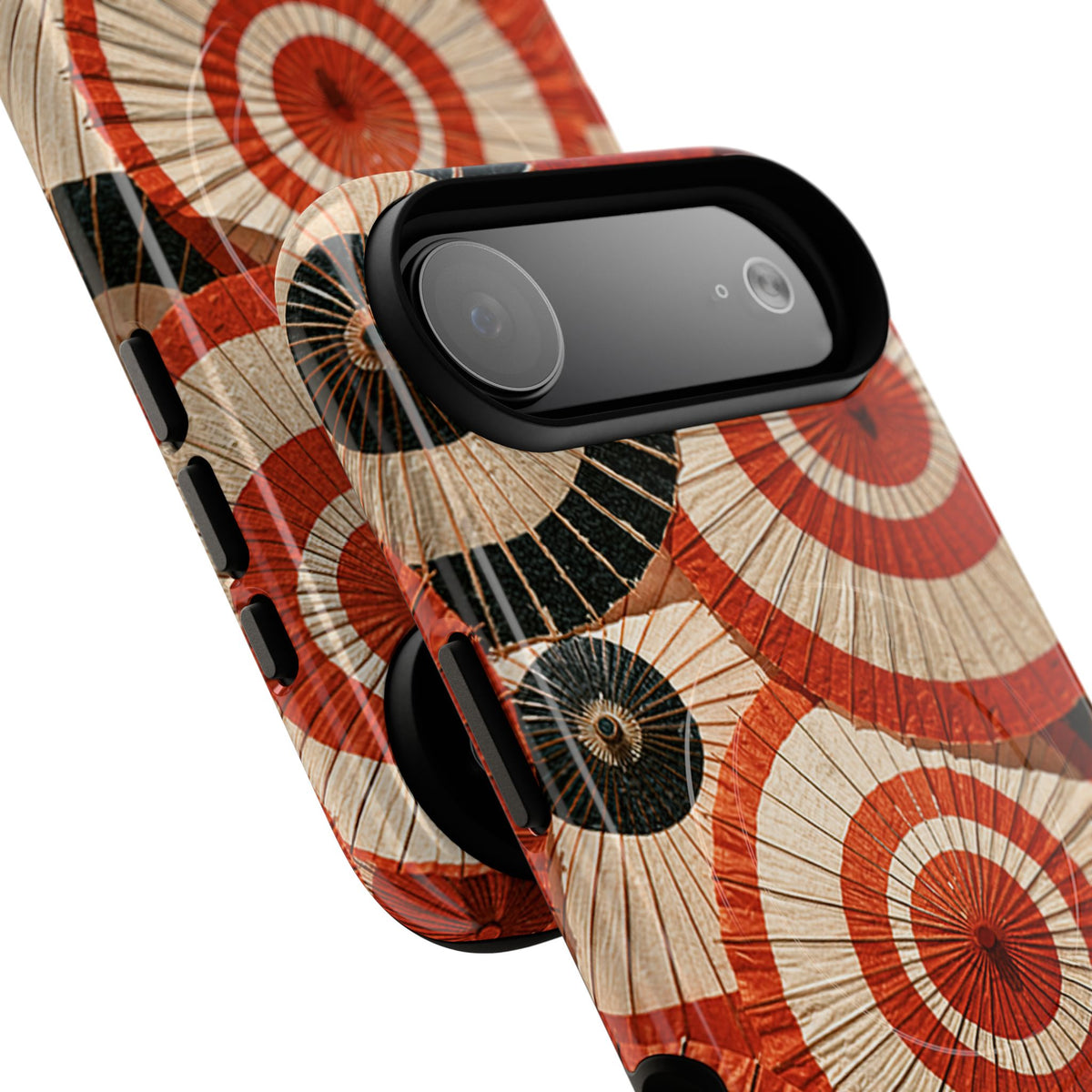 Vermilion Wagasa Motif · Tough 2.0 Magnetic Phone Case for iPhone · Red