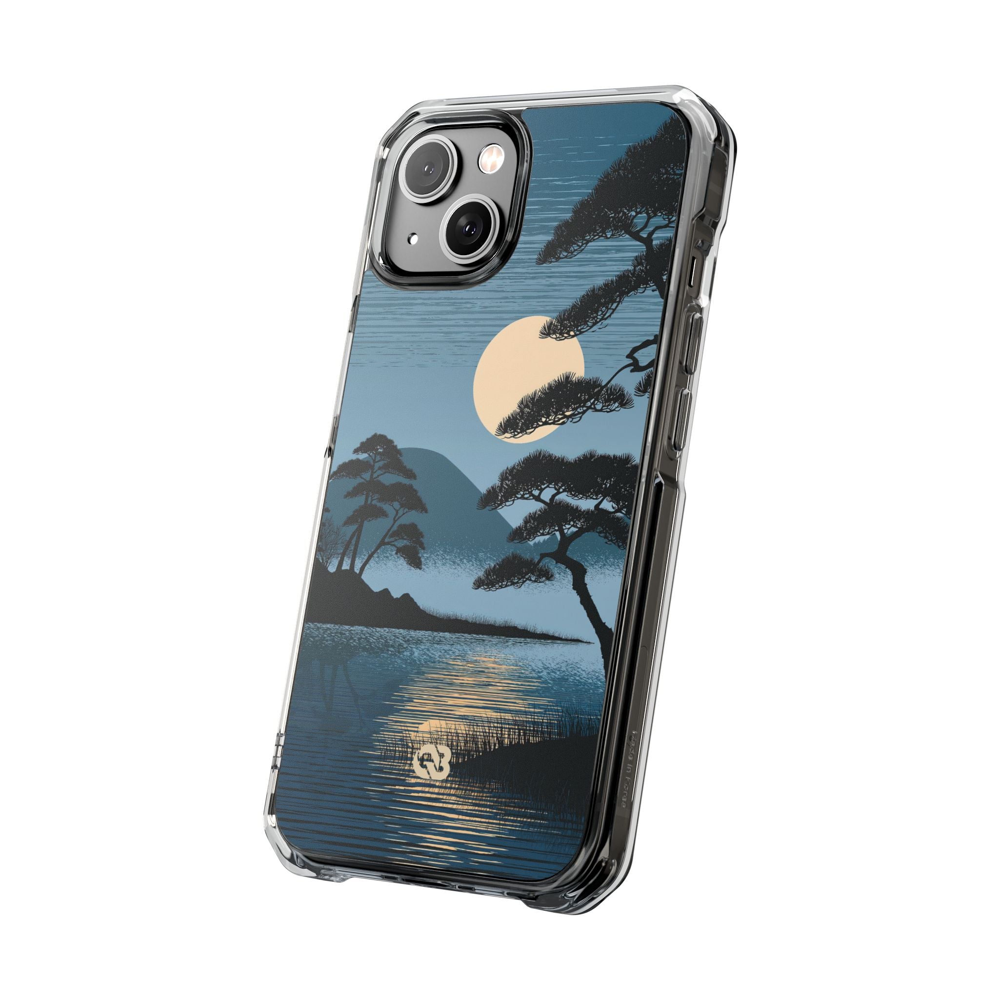 Blue Impact MagSafe Phone Case for iPhone - Midnight Kyoto Pine