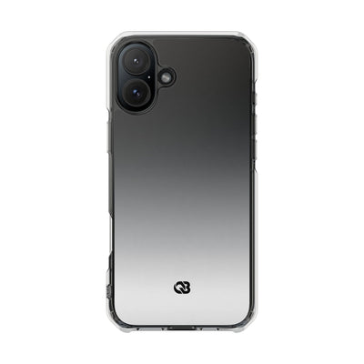 Noir Ombre Fade · Clear Impact Magnetic Phone Case for iPhone ·  Black