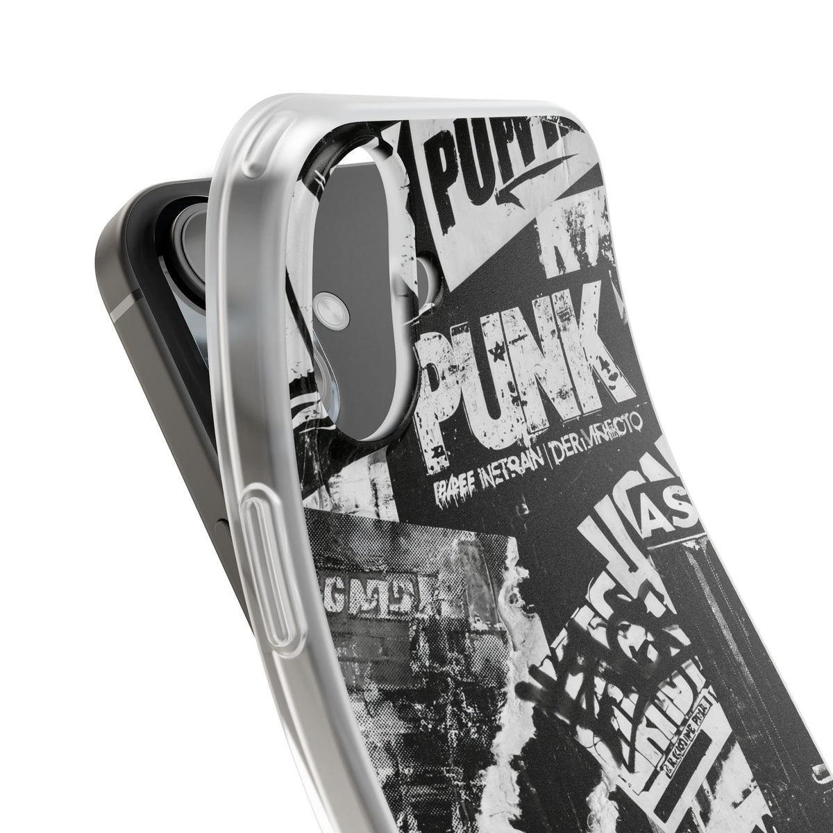 Underground Punk Collage · Lite Phone Case for iPhone ·  Black