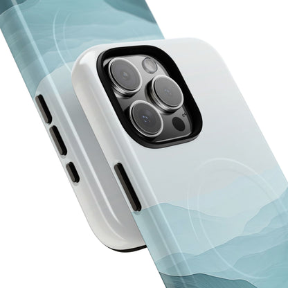 Teal Mist Mountains iPhone 16 Pro Max Skal - Tough+