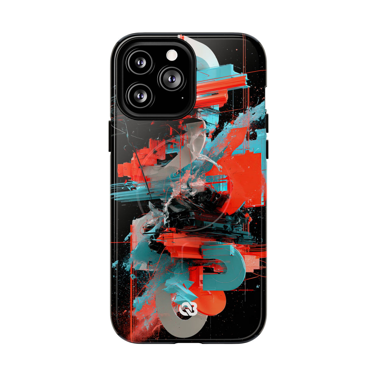 Fragmented Cyber Core · Tough 2.0 Magnetic Phone Case for iPhone · Black
