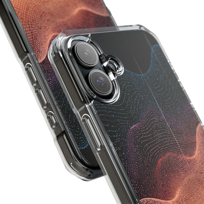 Spectral Elevation · Clear Impact Magnetic Phone Case for iPhone · Orange