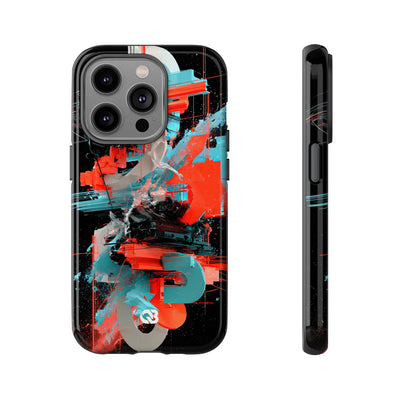 Fragmented Cyber Core · Tough Phone Case for iPhone · Black