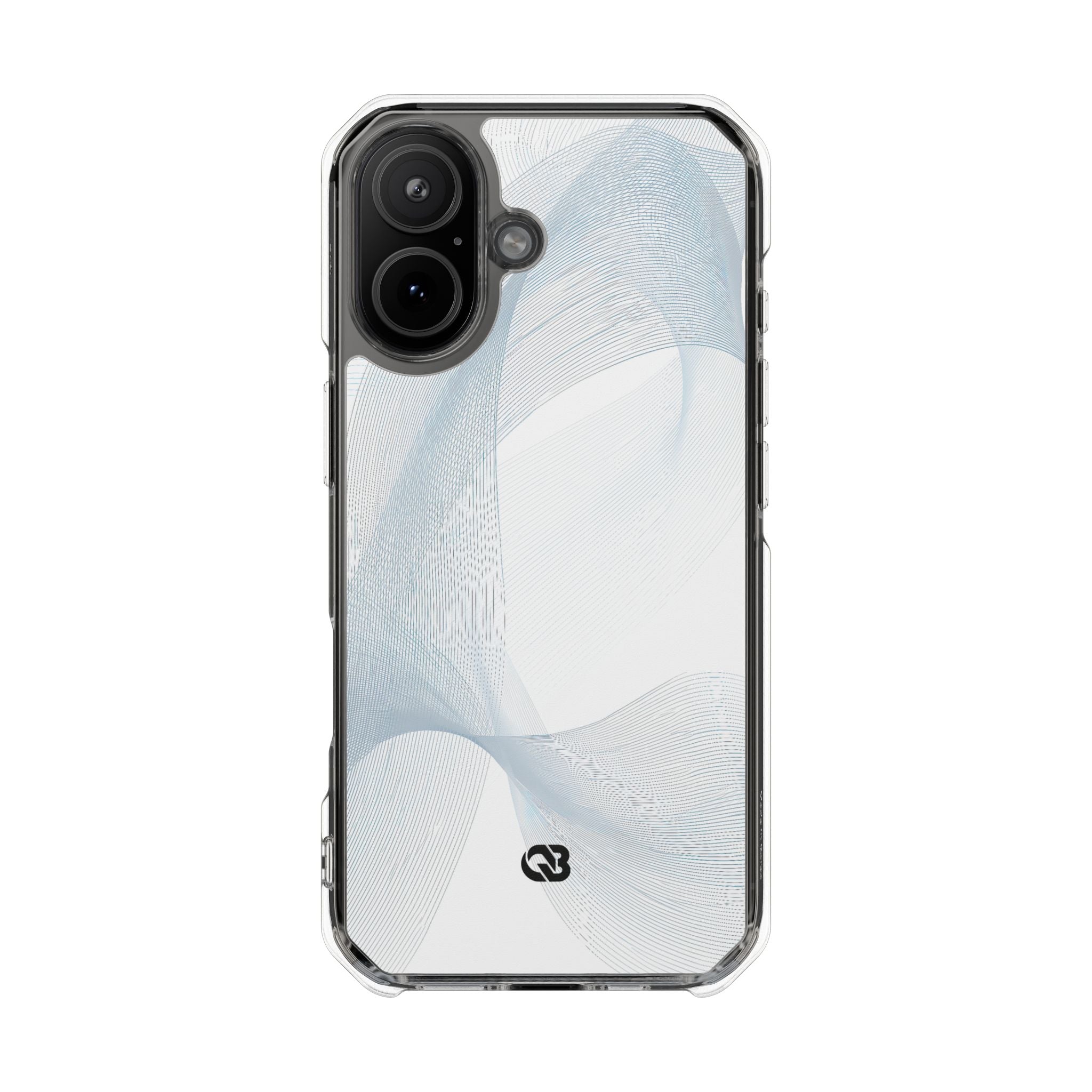 White Impact MagSafe Phone Case for iPhone - Arctic Line Current