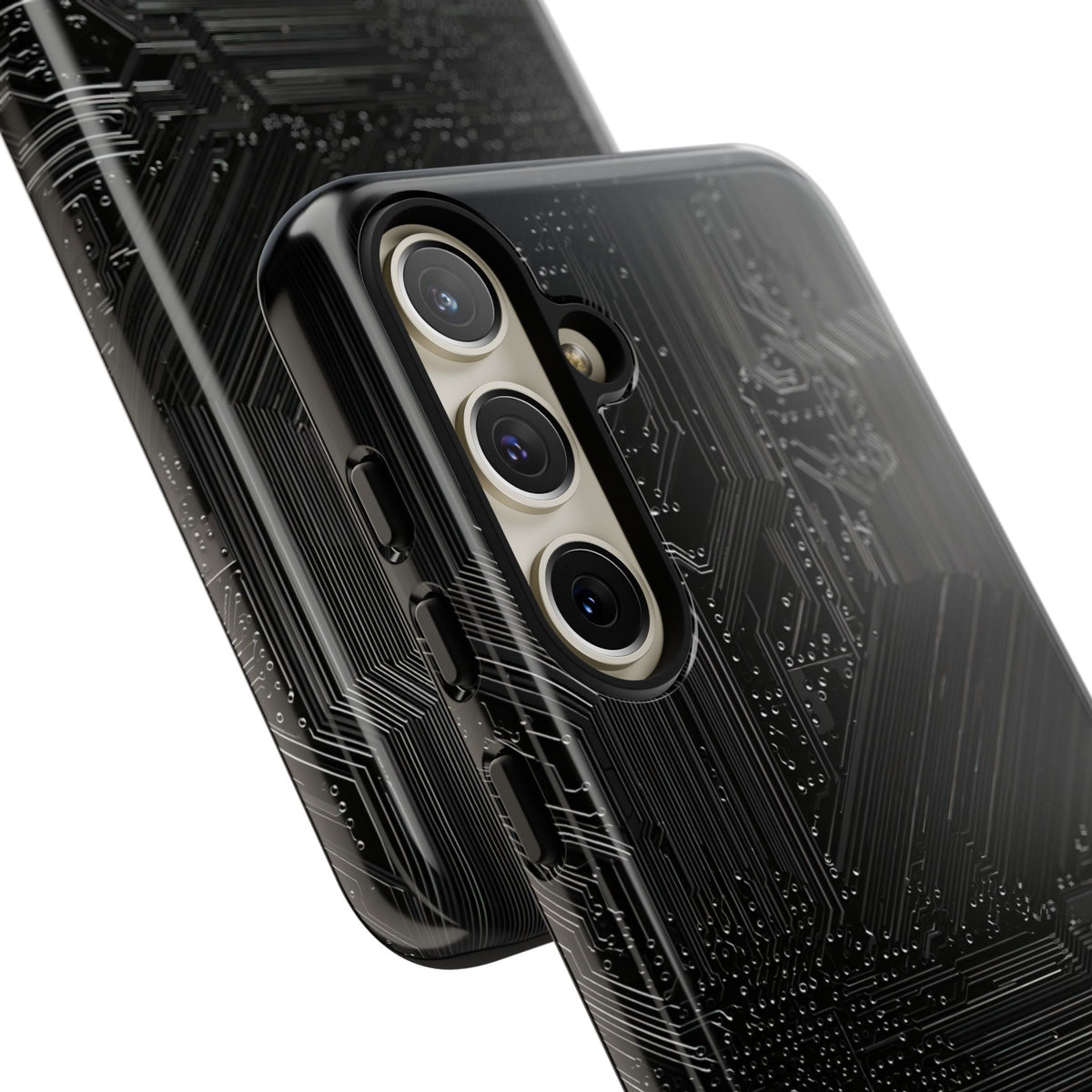 Obsidian Circuitry · Tough Phone Case for Samsung · Black