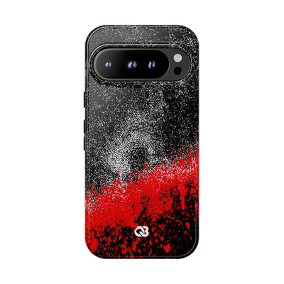 Crimson Noir Drip · Tough Phone Case for Pixel ·  Black