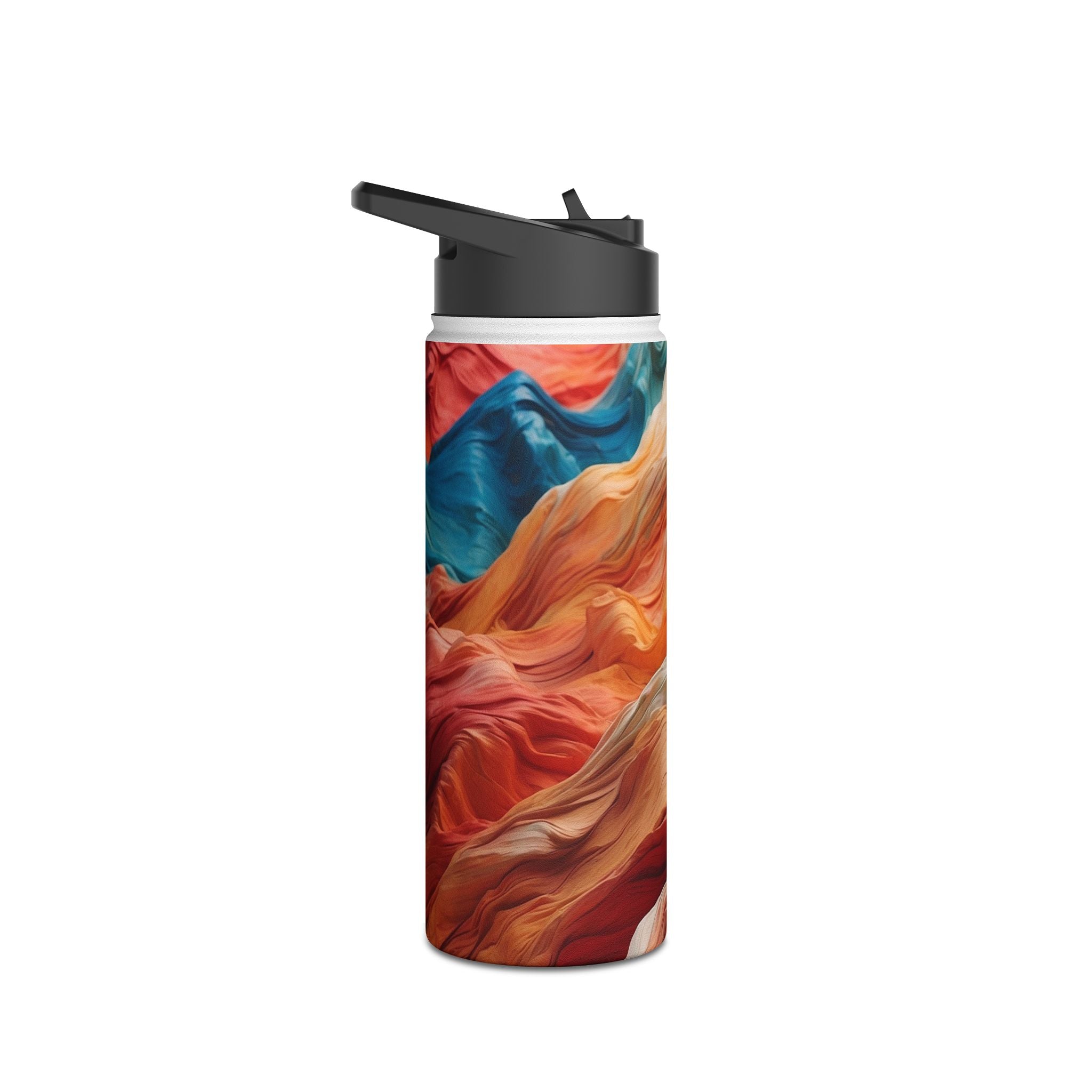 Fabric Peaks Sunset - Stainless Steel Water Bottle