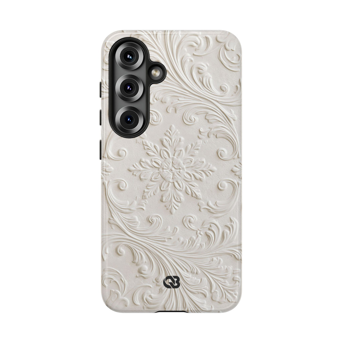 Sculpted Acanthus Relief · Tough Phone Case for Samsung · White