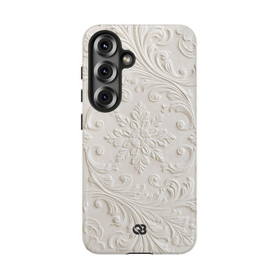 Sculpted Acanthus Relief · Tough Phone Case for Samsung · White