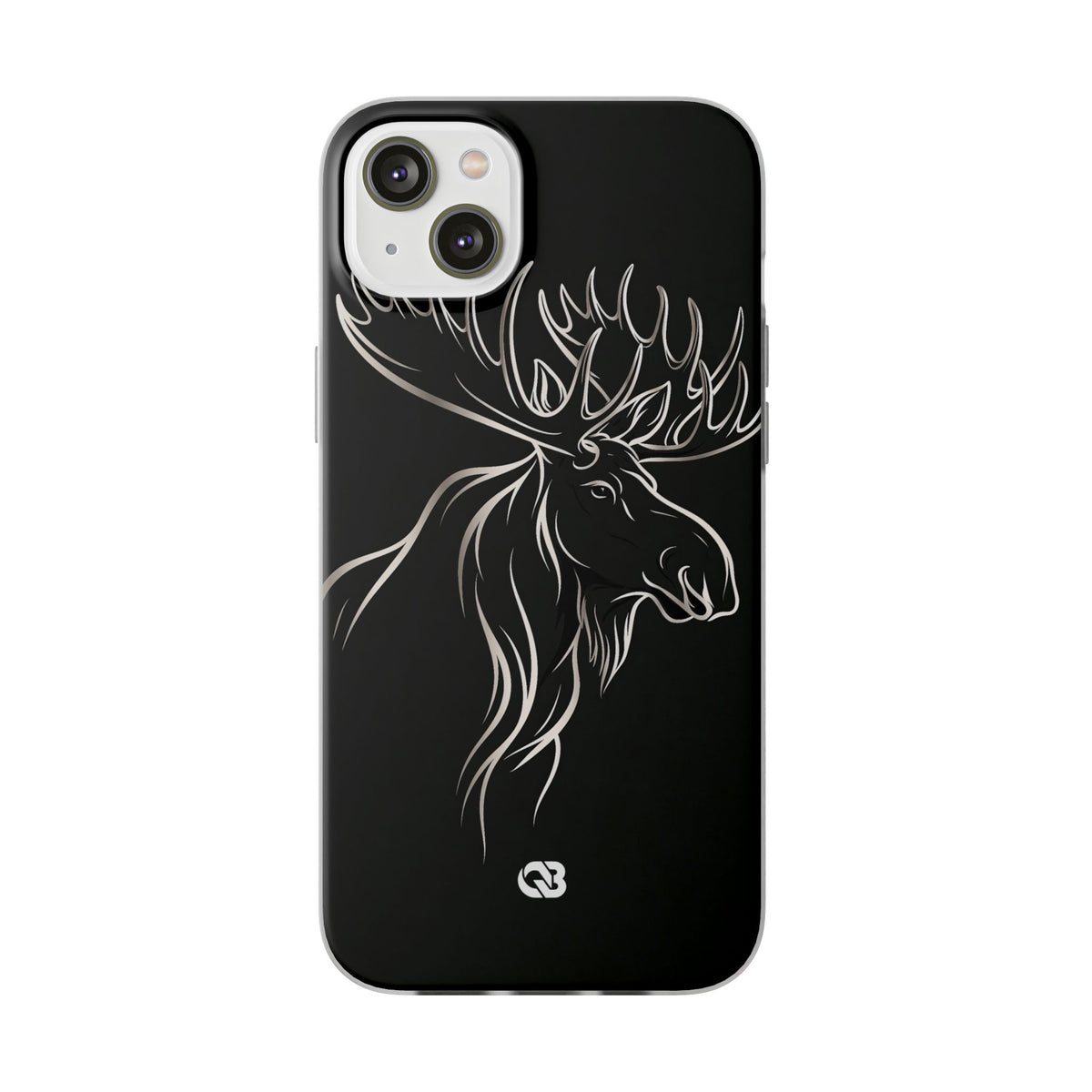 Nordic Moose Contour · Lite Phone Case for iPhone ·  Black