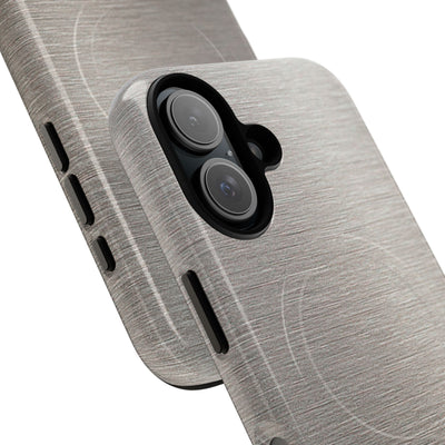 Brushed Silver Alloy · Tough 2.0 Magnetic Phone Case for iPhone · Silver