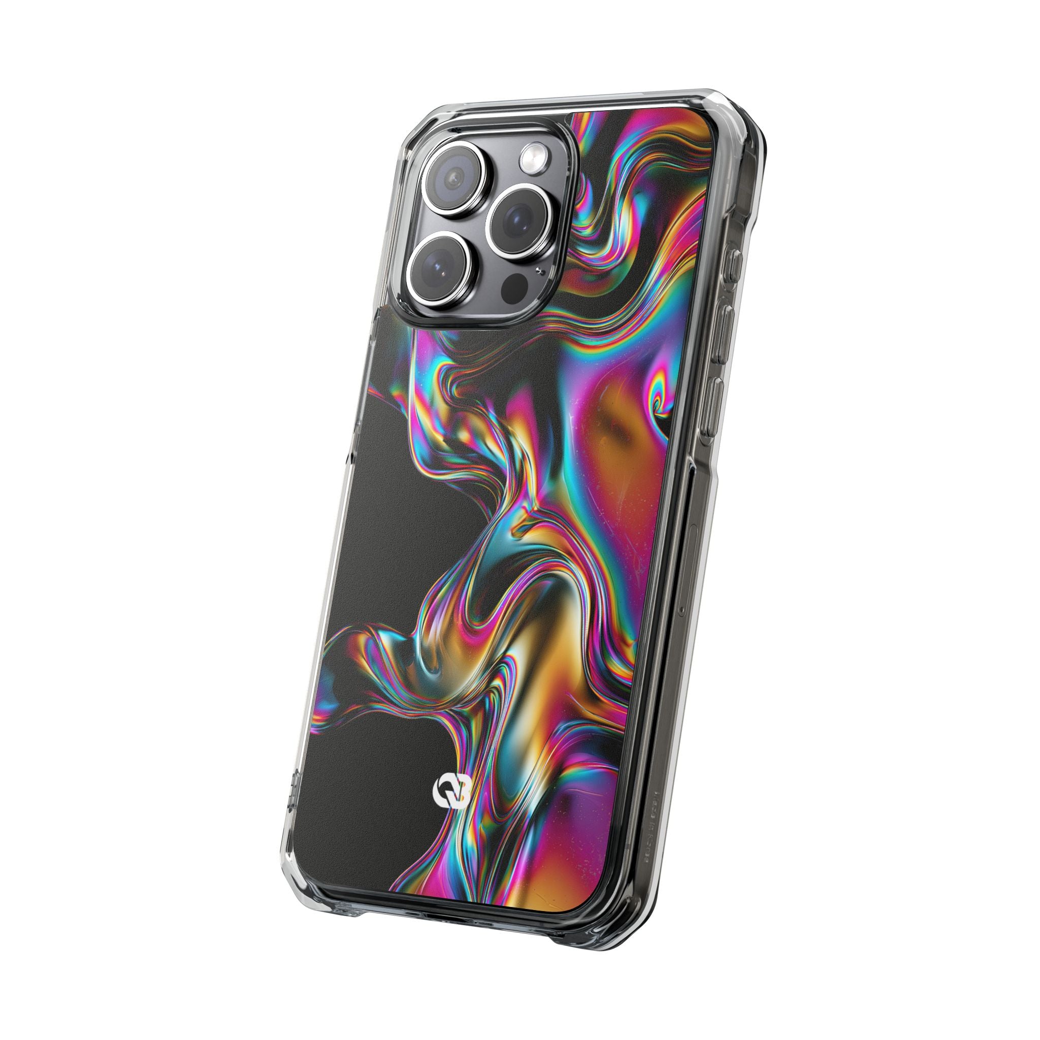 Purple Impact MagSafe Phone Case for iPhone - Liquid Neon Chrome