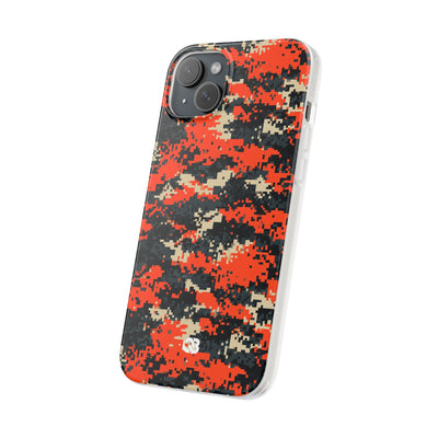 Signal Pixel Camo · Lite Phone Case for iPhone ·  Orange