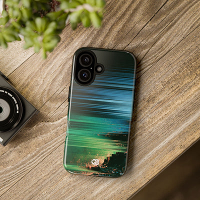 Digital Shoreline Drift · Tough Phone Case for iPhone · Teal