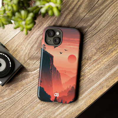 Orange Tough Phone Case for iPhone - Crimson Ridge Flight