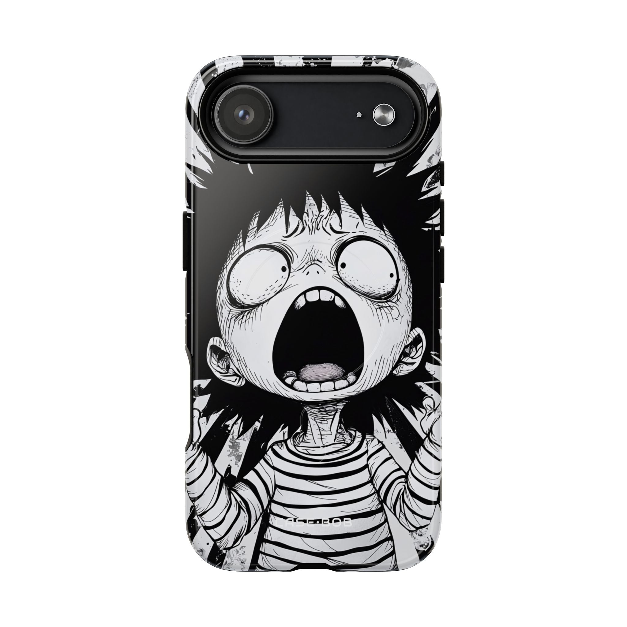 Screaming Stripes iPhone 17 Air Case - Tough+ - CASE•BOB
