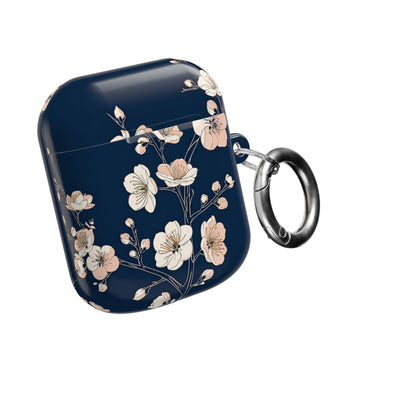 Midnight Plum Blossom · Hard Case for AirPods & AirPods Pro · Blue