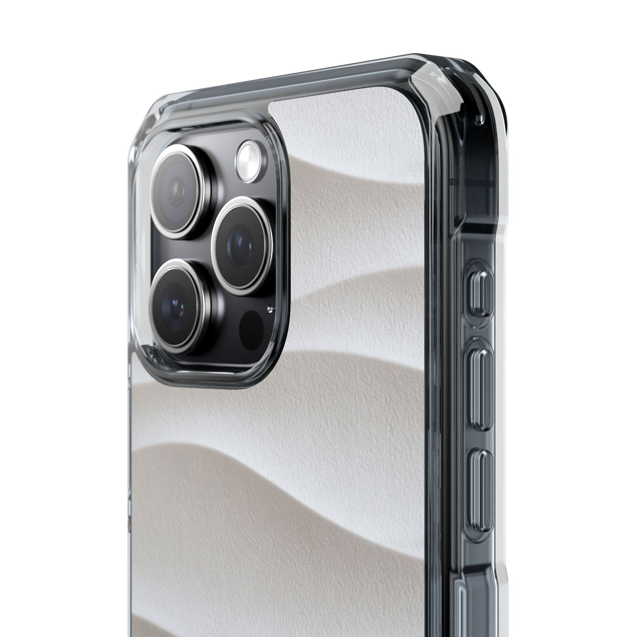 White Impact MagSafe Phone Case for iPhone - Arctic Flow Ridges