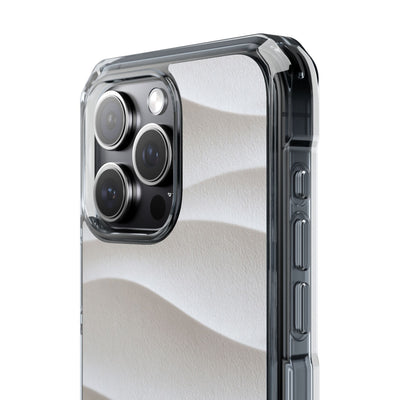 White Impact MagSafe Phone Case for iPhone - Arctic Flow Ridges