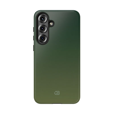 Green Tough Phone Case for Samsung - Shadow Moss Grain