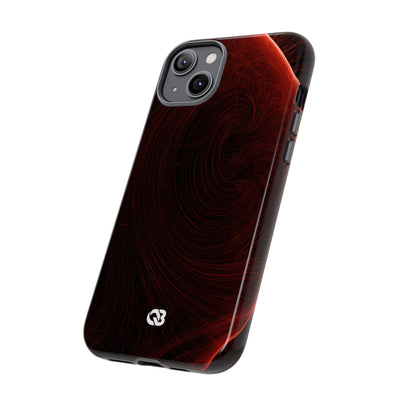 Crimson Solar Horizon · Tough Phone Case for iPhone · Red