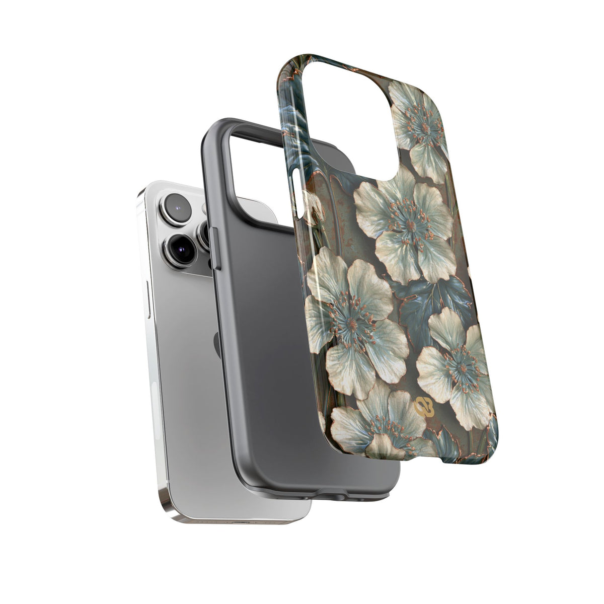 Gilded Blossom Reverie · Tough Phone Case for iPhone · Teal